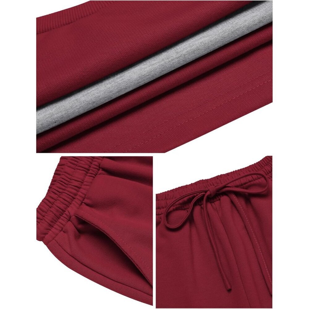 Girls' Clothing Sets Sweatsuits Long Sleeve Color Block Pullover Sweatshirts and - Picture 8 of 8